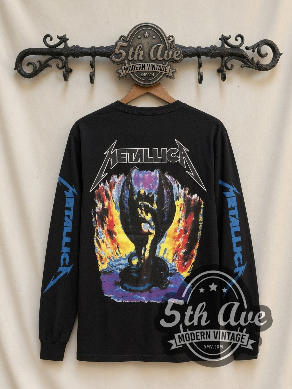 Metallica – Where Else to Roam – Vintage Band Long Sleeve T-Shirt