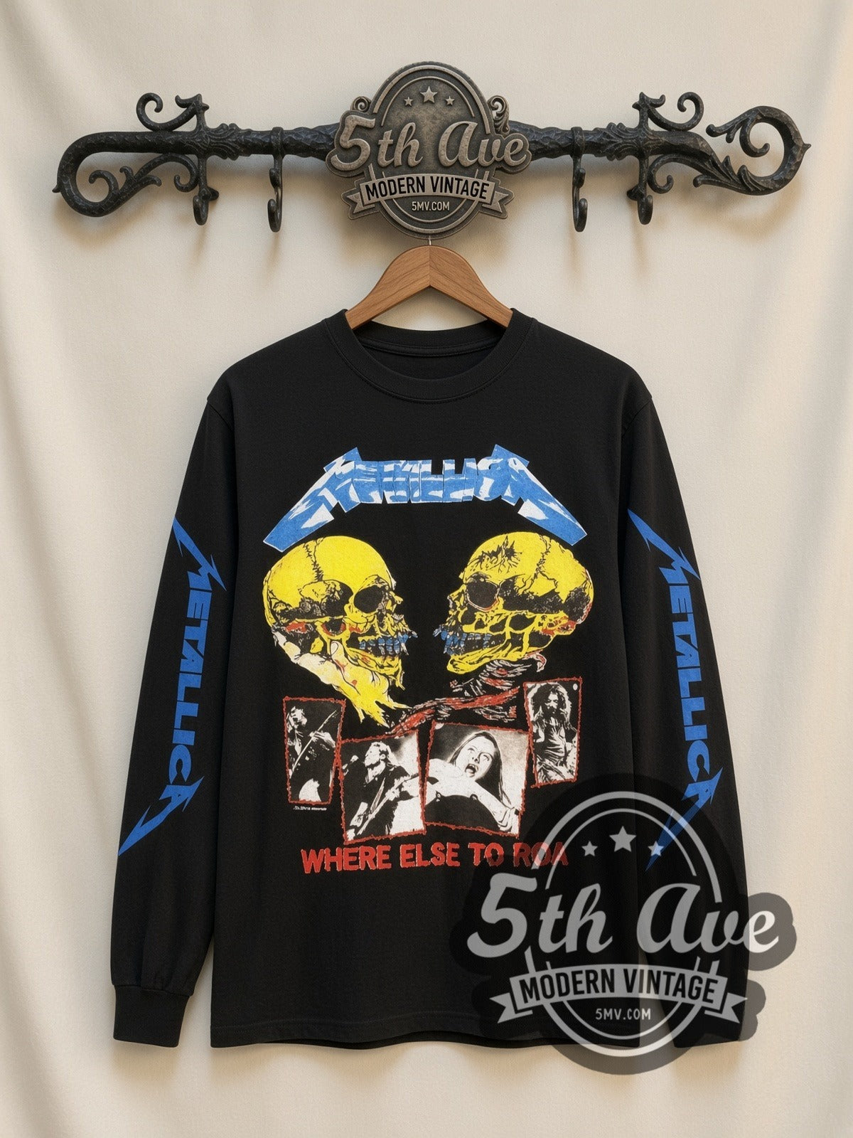 Metallica – Where Else to Roam – Vintage Band Long Sleeve T-Shirt