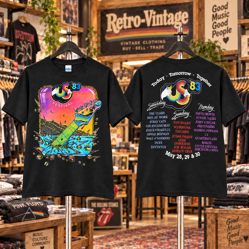 US Festival 1983 F/B Vintage T-Shirt
