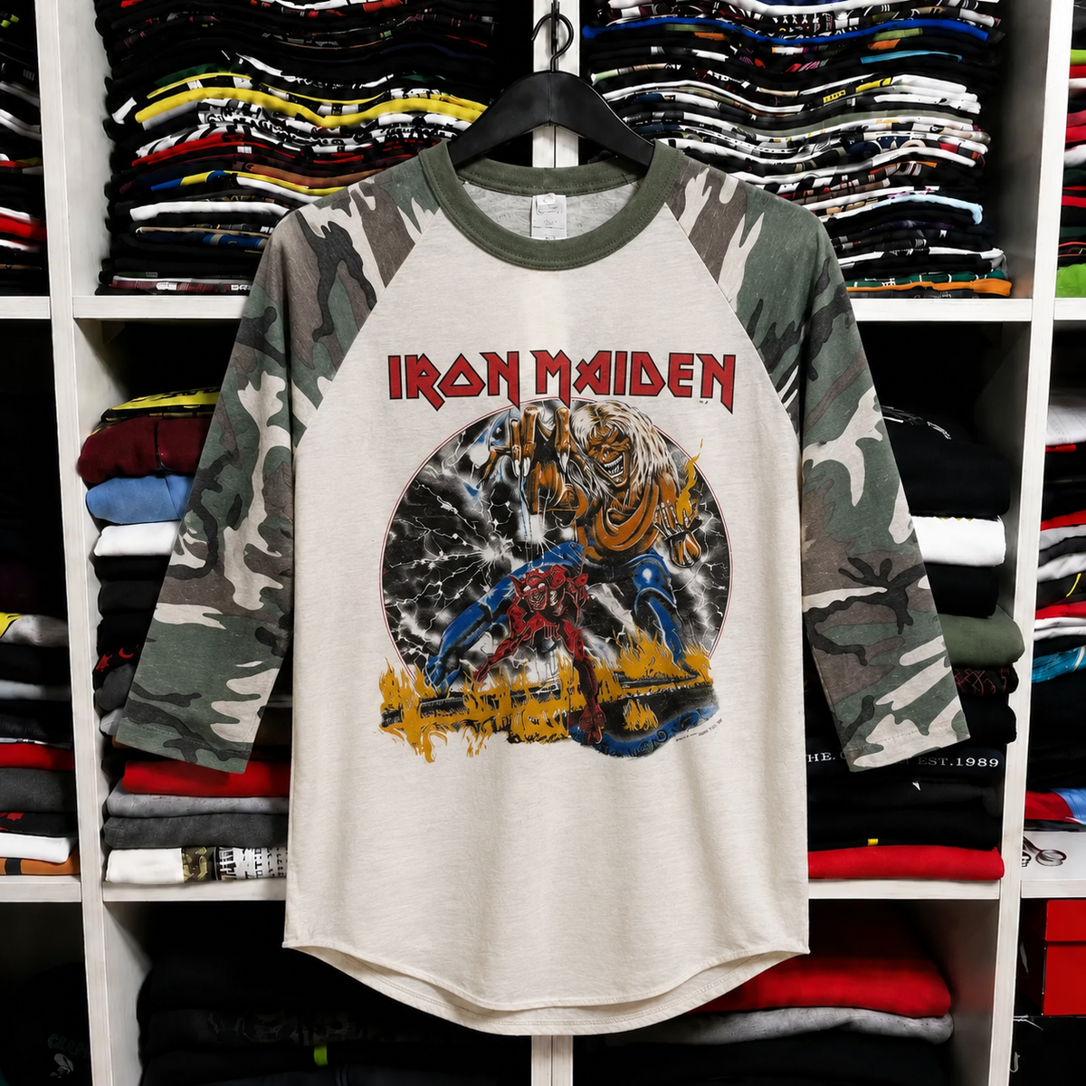 Vintage Iron Maiden Raglan T-Shirt