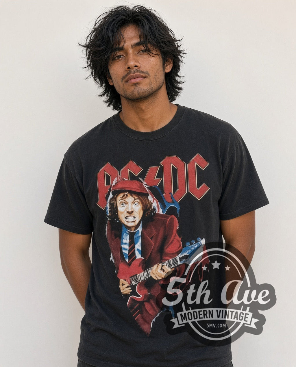 AC/DC – Angus Suit (Black) – Vintage Band T-Shirt