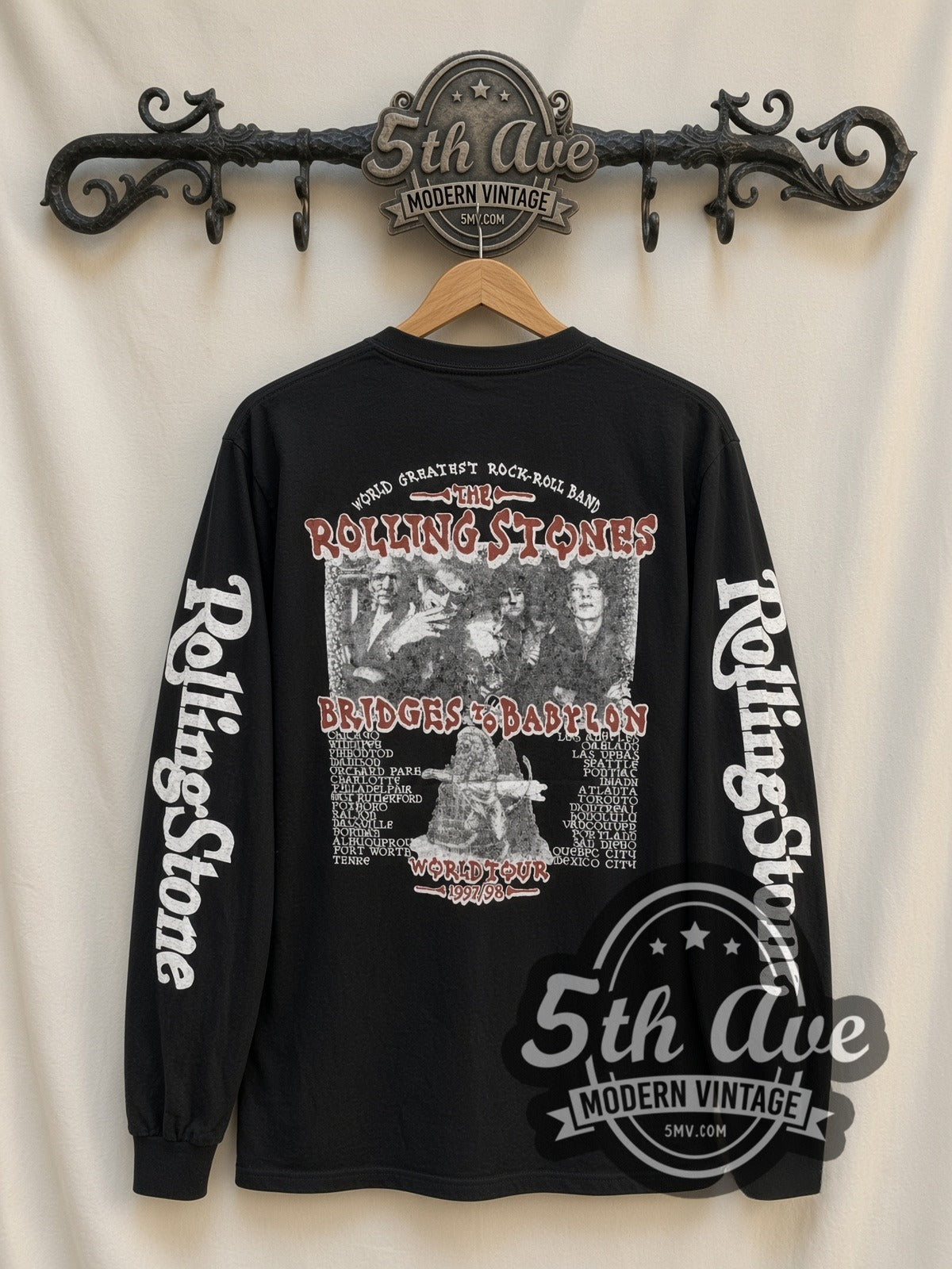 The Rolling Stones – Bridges to Babylon – Vintage Band Long Sleeve T-Shirt