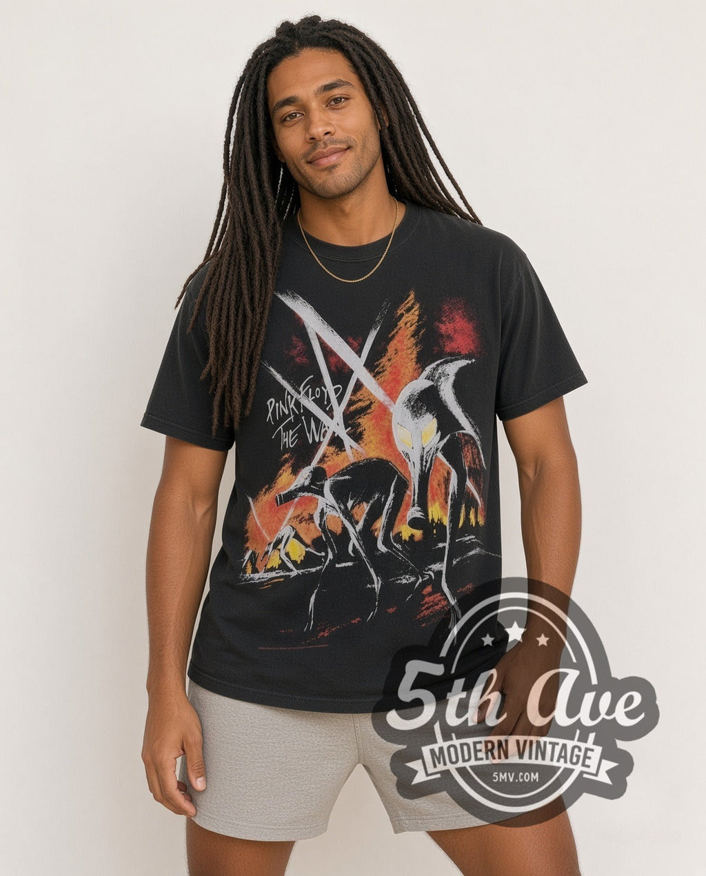 Pink Floyd – The Wall Hammers All Over Print – Vintage Band T-Shirt