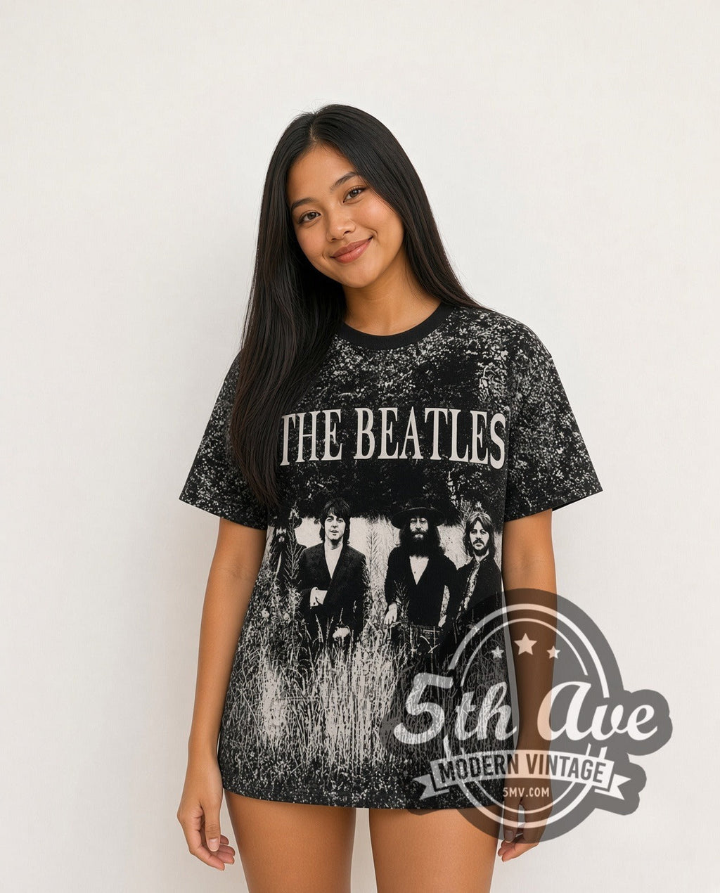 The Beatles – Field Photo All Over Print – Vintage Band T-Shirt