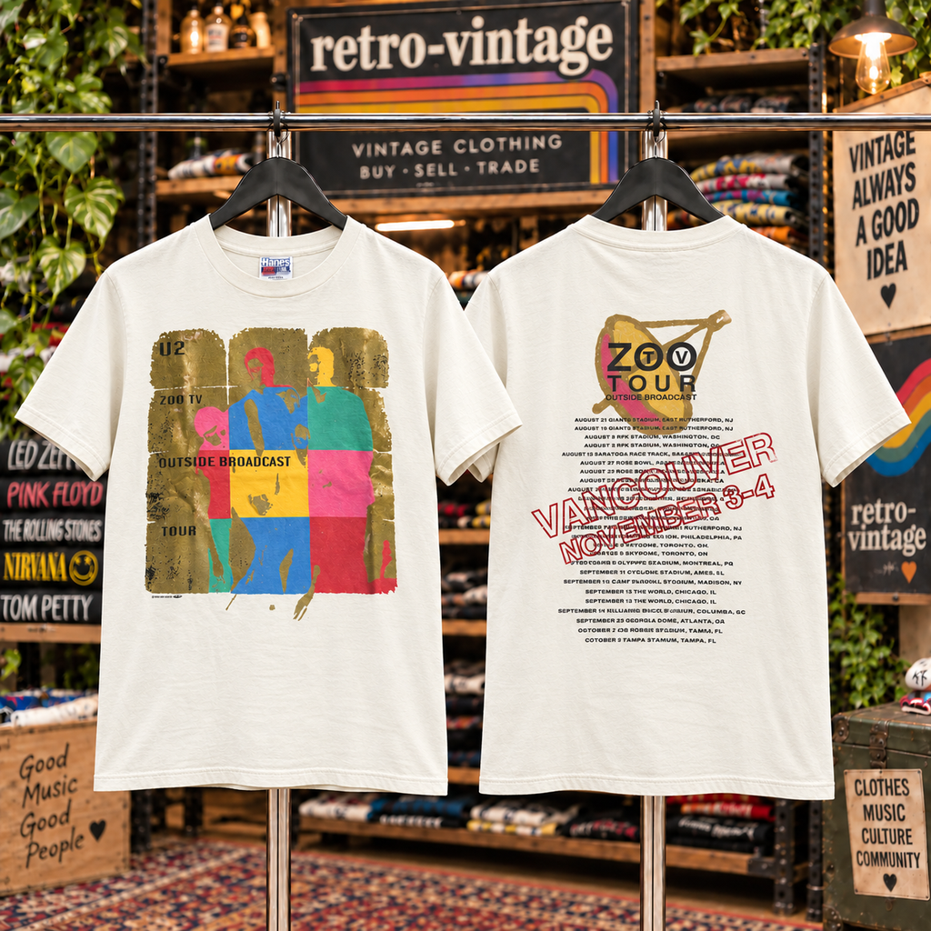Vintage U2 Zoo TV Tour 1992 T-Shirt