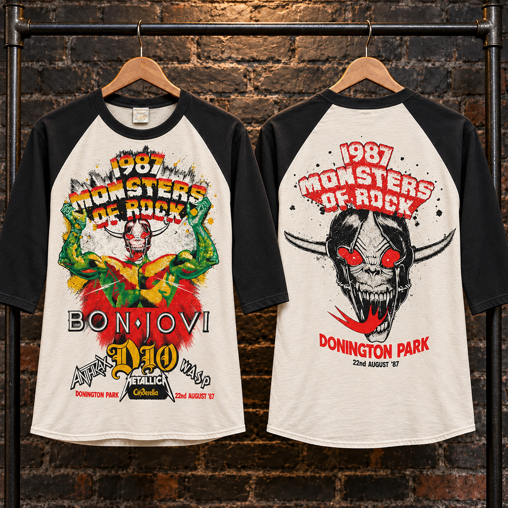 Vintage Monsters of Rock Raglan T-Shirt