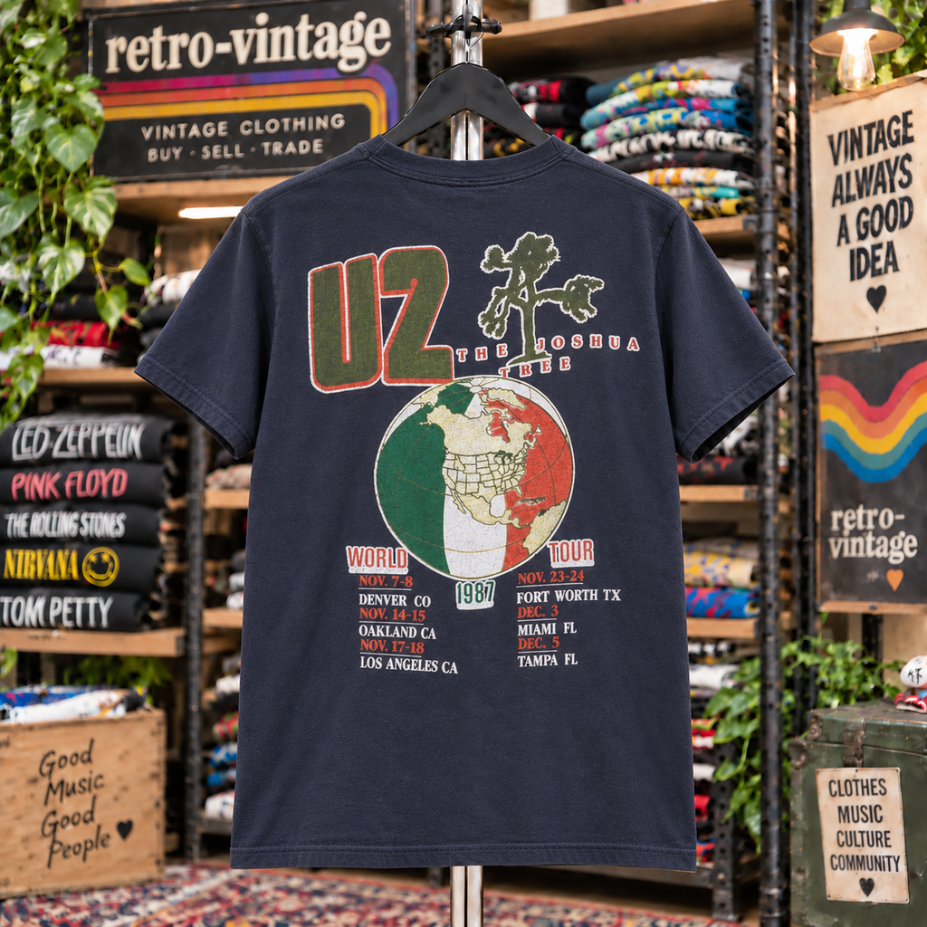 Vintage U2 The Joshua Tree 1987 Tour T-Shirt