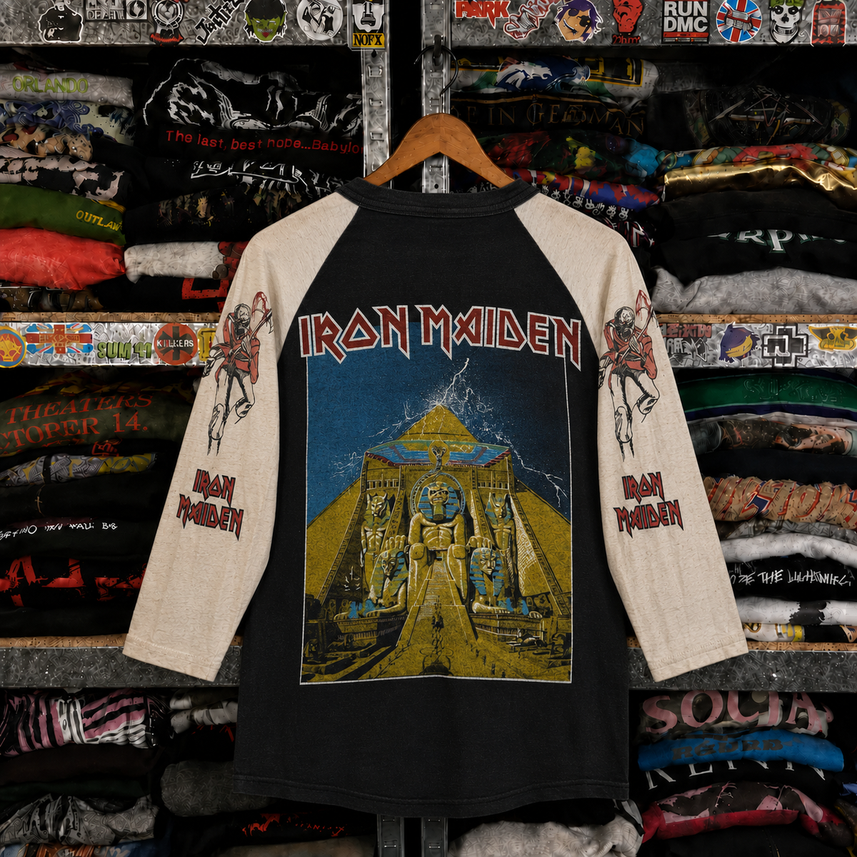 Vintage Iron Maiden Raglan T-Shirt