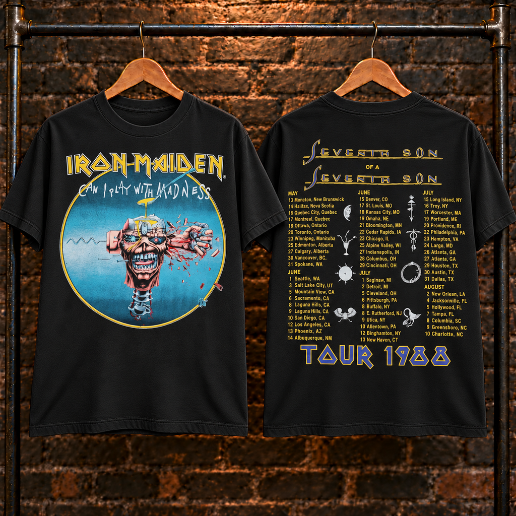 🔥 HOT PICK 🎸 Iron Maiden Tour Tee ⚡ Rare Retro Rock Vibes