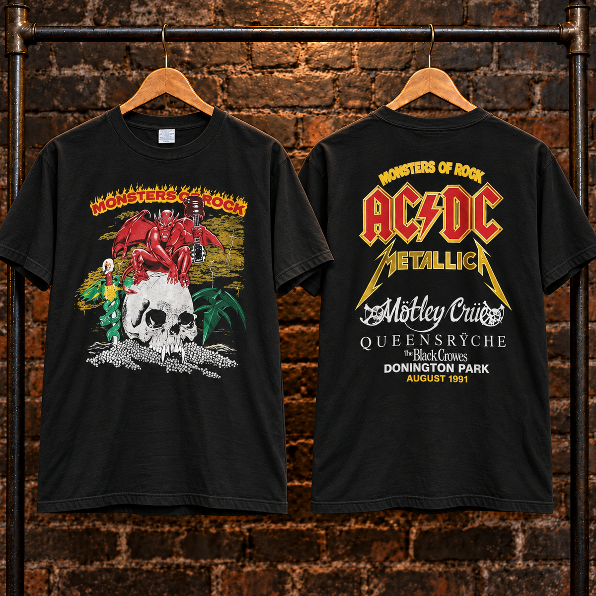 🔥 HOT PICK 🎸 Vintage Monsters of Rock T-Shirt ⚡ Rare Retro Rock Vibes