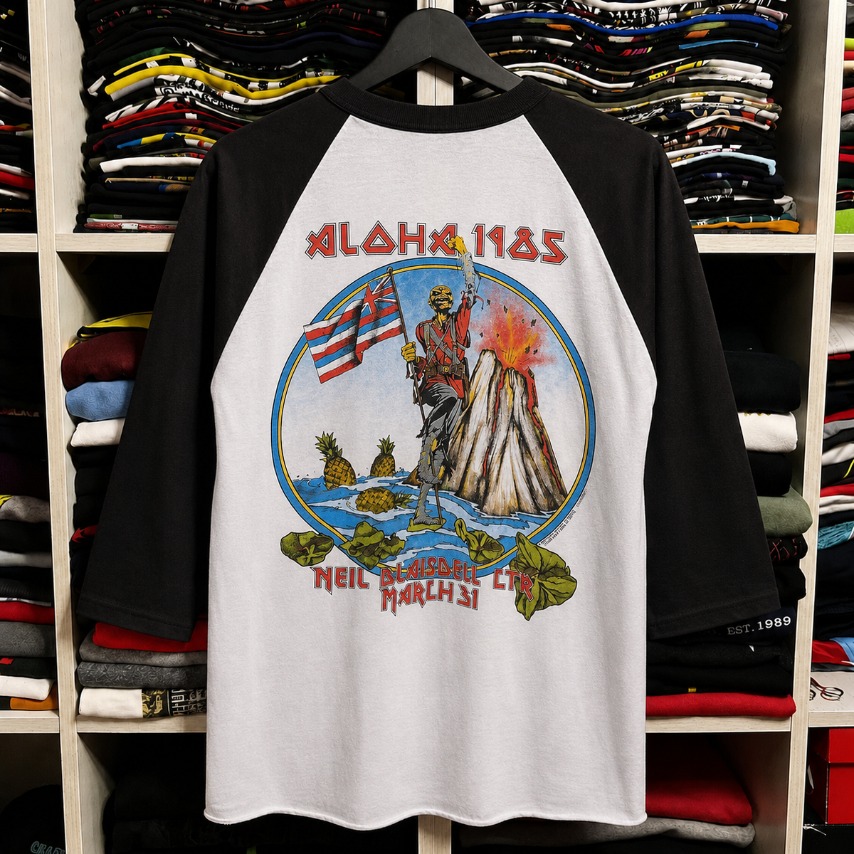 Vintage Iron Maiden Raglan T-Shirt