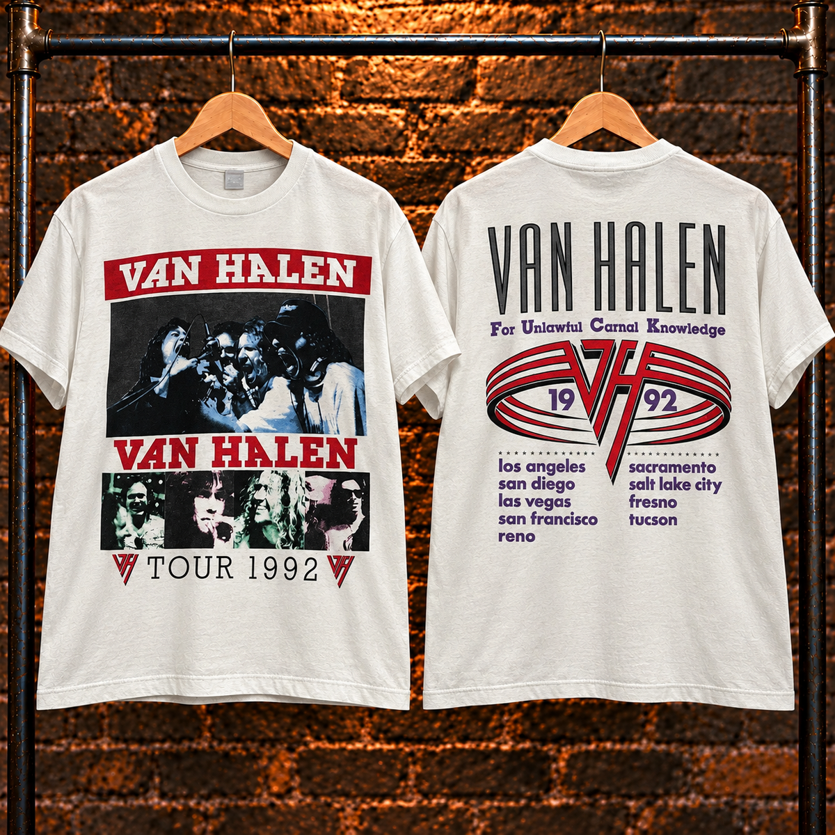 Vintage Van Halen Band Tour T-Shirt
