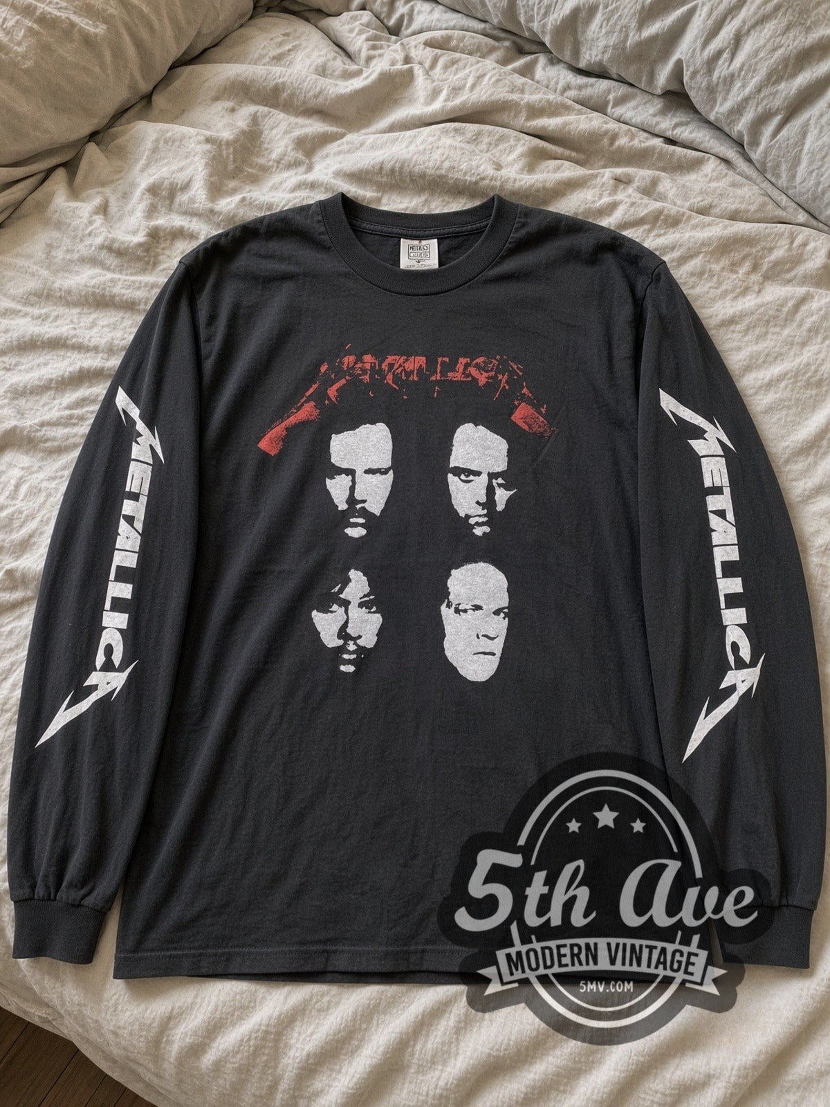 Metallica – Four Faces – Vintage Band Long Sleeve T-Shirt