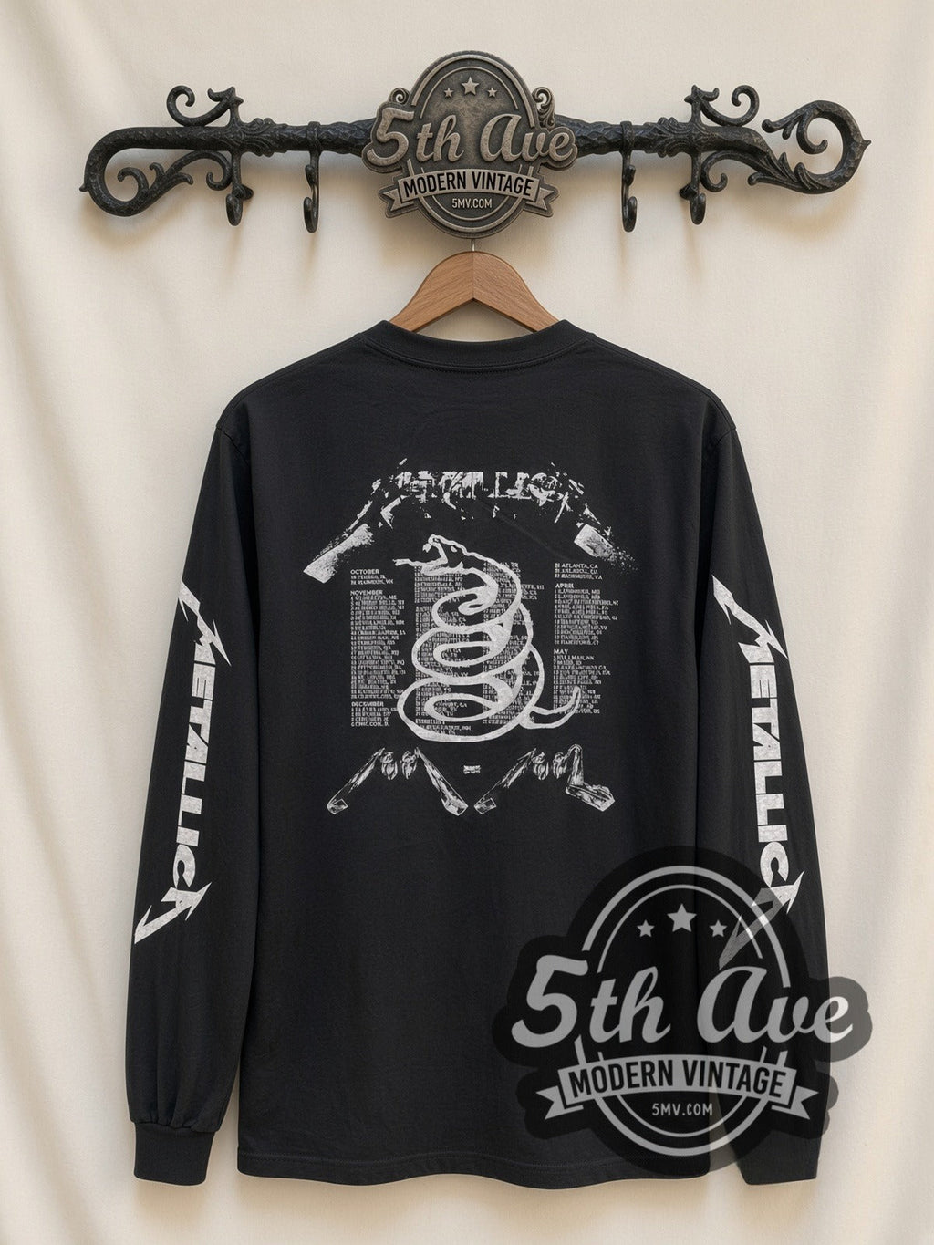 Metallica – Four Faces – Vintage Band Long Sleeve T-Shirt
