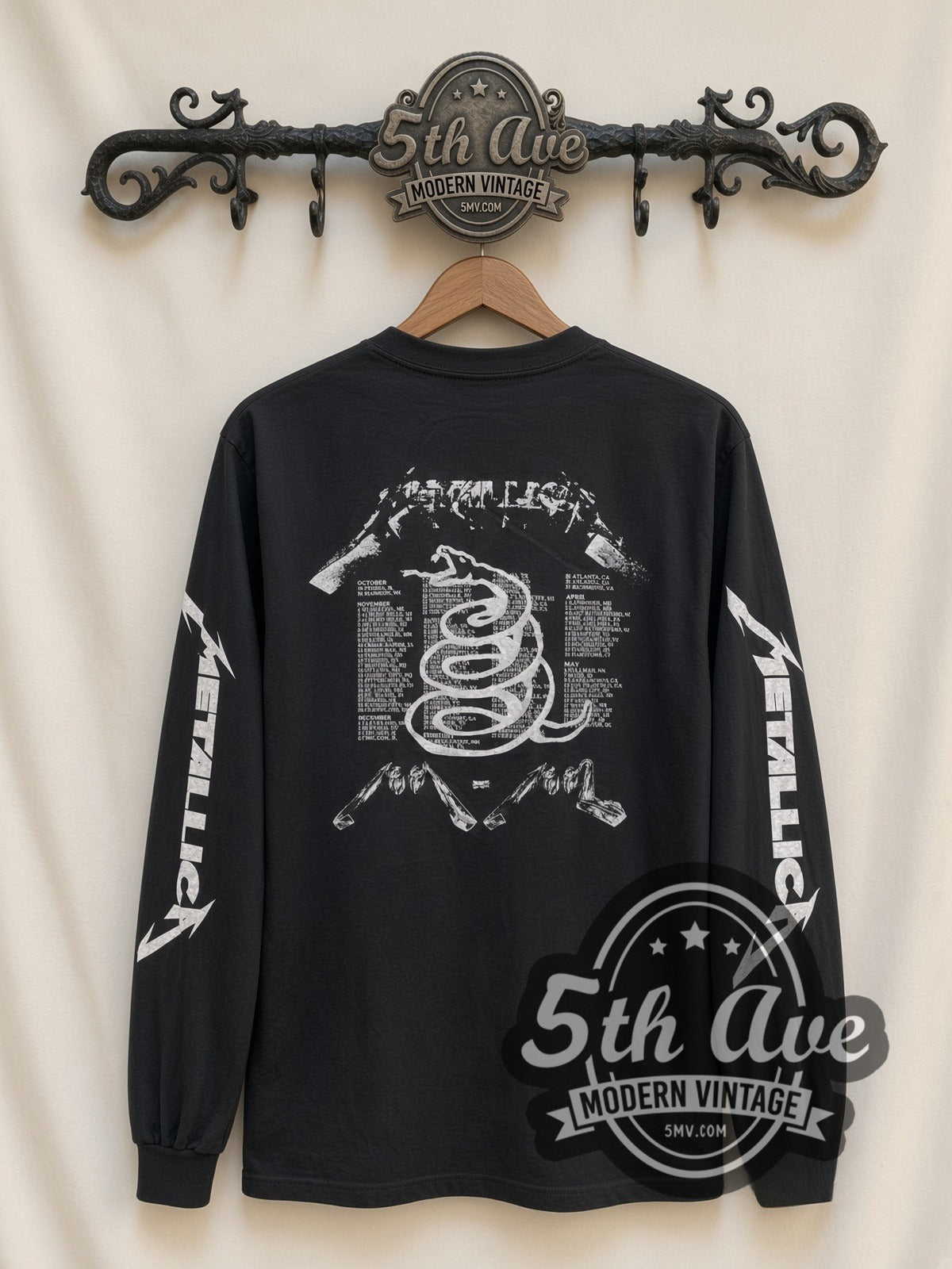 Metallica – Four Faces – Vintage Band Long Sleeve T-Shirt