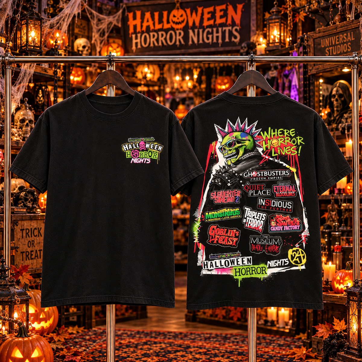 Halloween-themed T-shirt