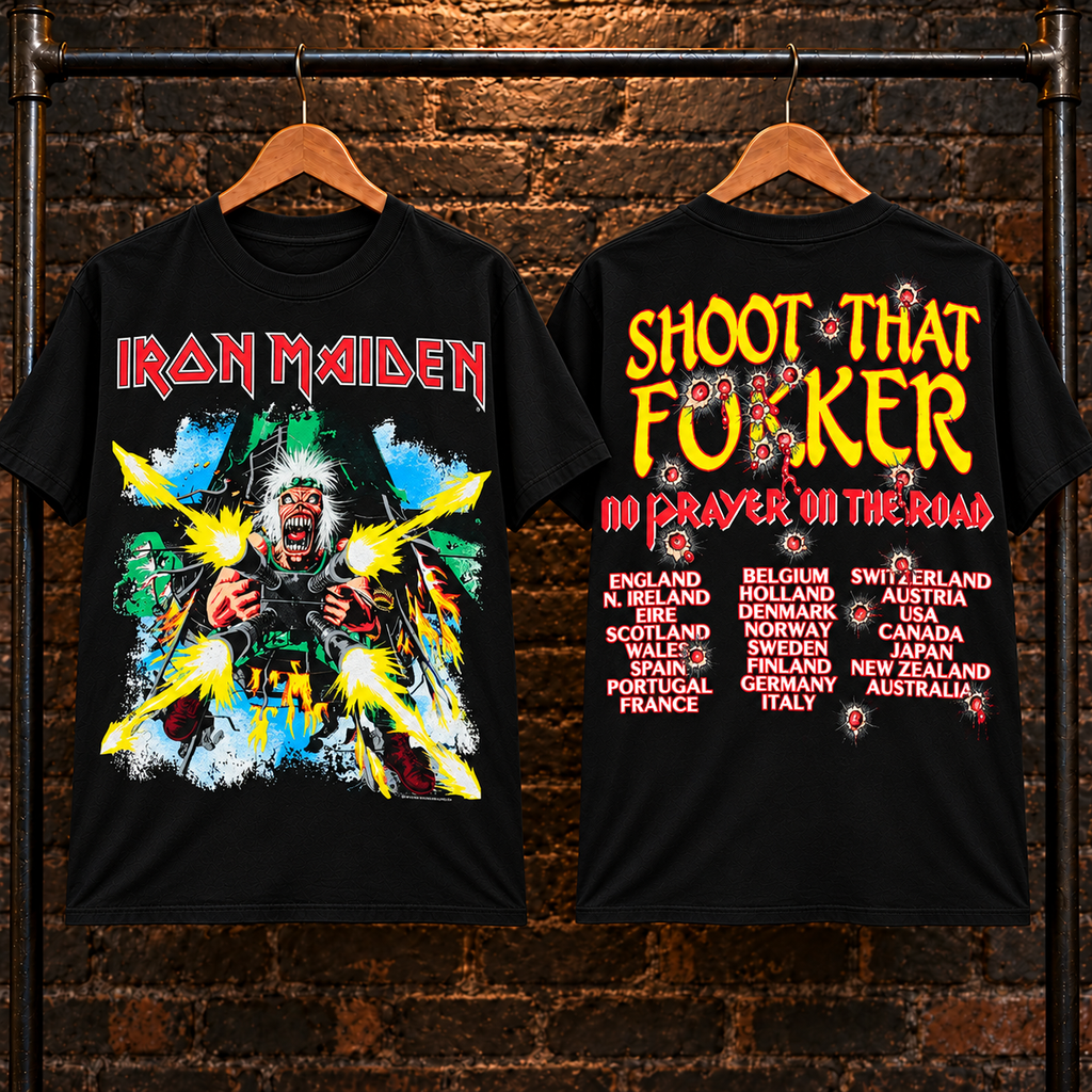 🔥 HOT PICK 🎸 Iron Maiden Tour Tee ⚡ Rare Retro Rock Vibes