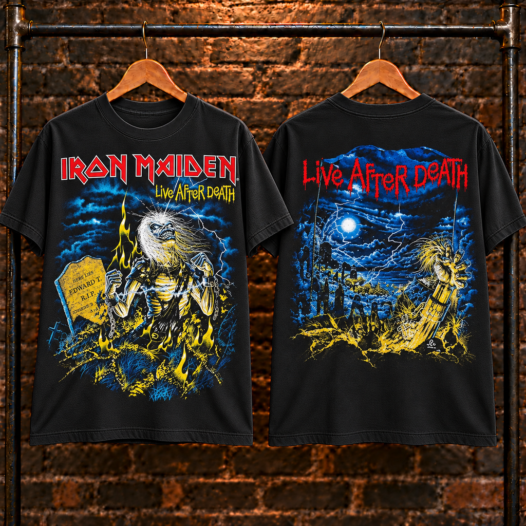 🔥 HOT PICK 🎸 Iron Maiden Tour Tee ⚡ Rare Retro Rock Vibes