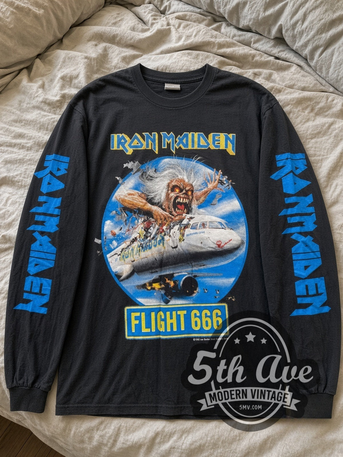 Iron Maiden – Flight 666 – Vintage Band Long Sleeve T-Shirt