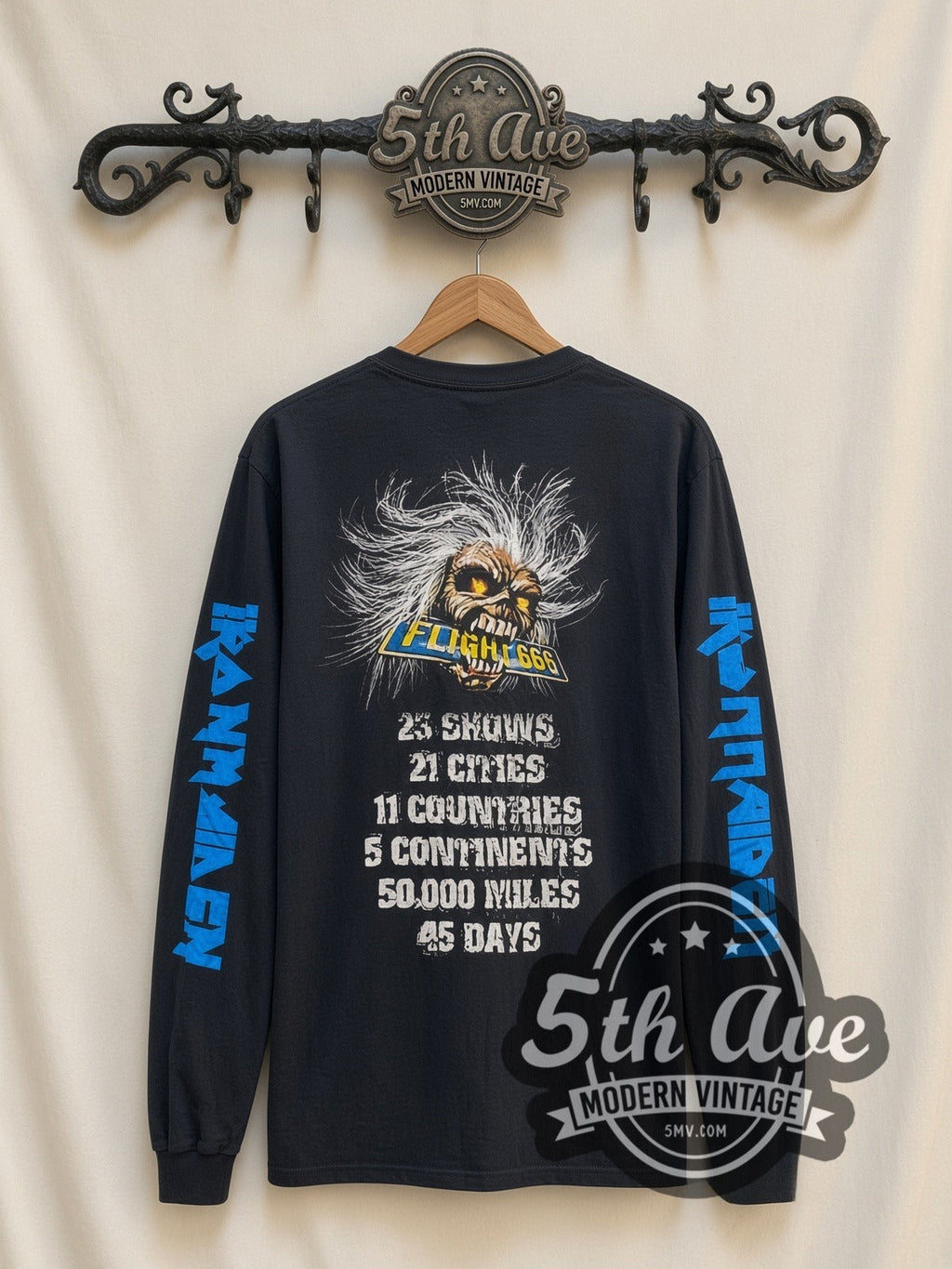 Iron Maiden – Flight 666 – Vintage Band Long Sleeve T-Shirt