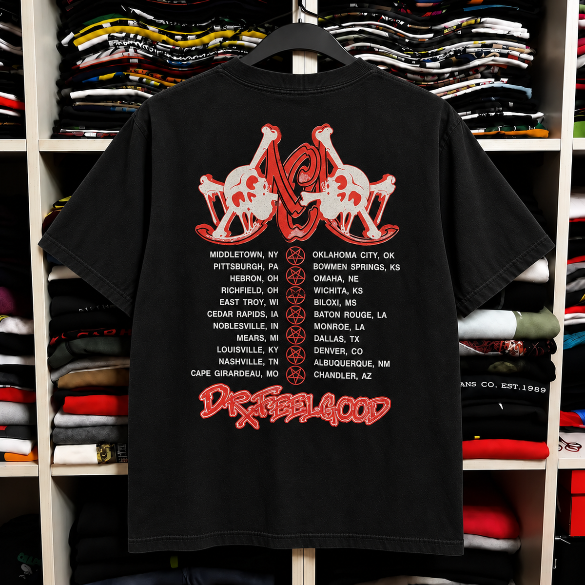 Vintage Mötley Crüe Band Concert T-Shirt