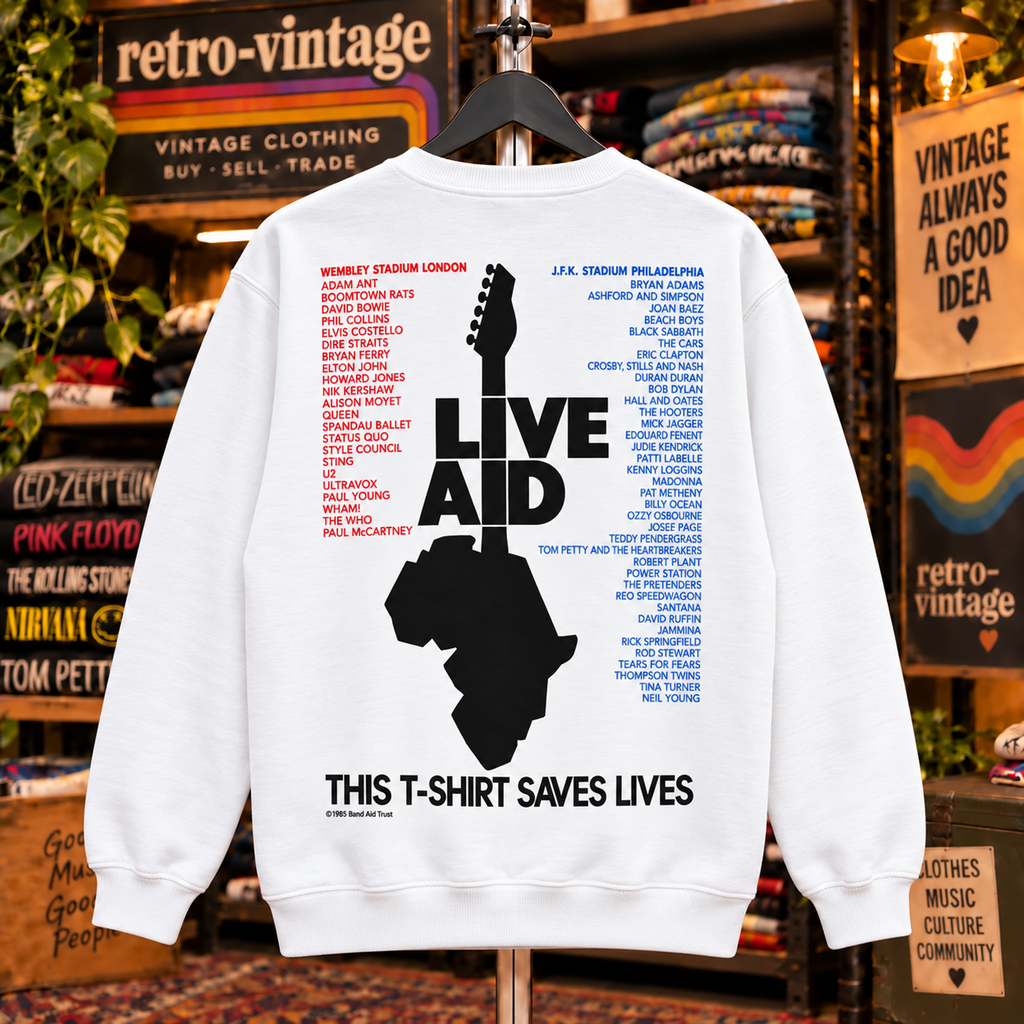 Live Aid 1985 Official Concert Sweatshirt