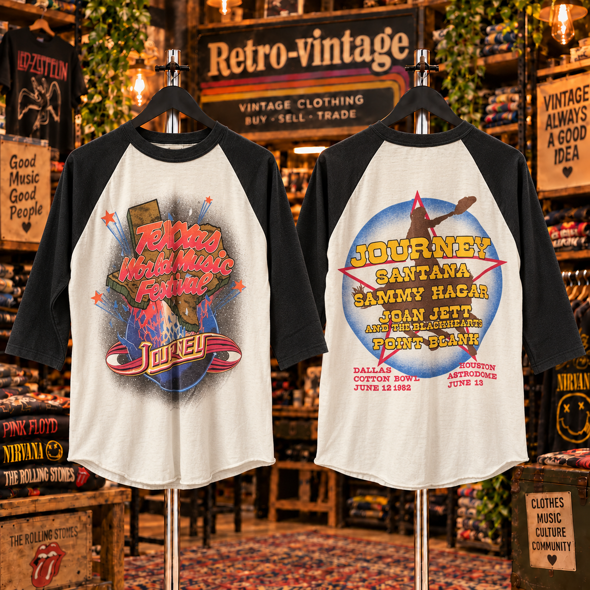 Texas World Music Festival Raglan T-Shirt
