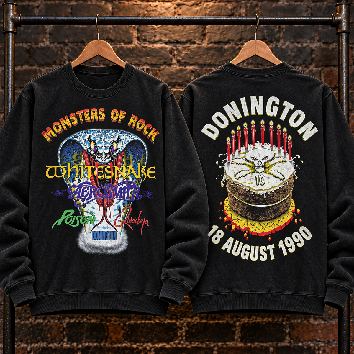 🔥 HOT PICK 🎸 Vintage Monsters of Rock Sweatshirt ⚡ Rare Retro Rock Vibes