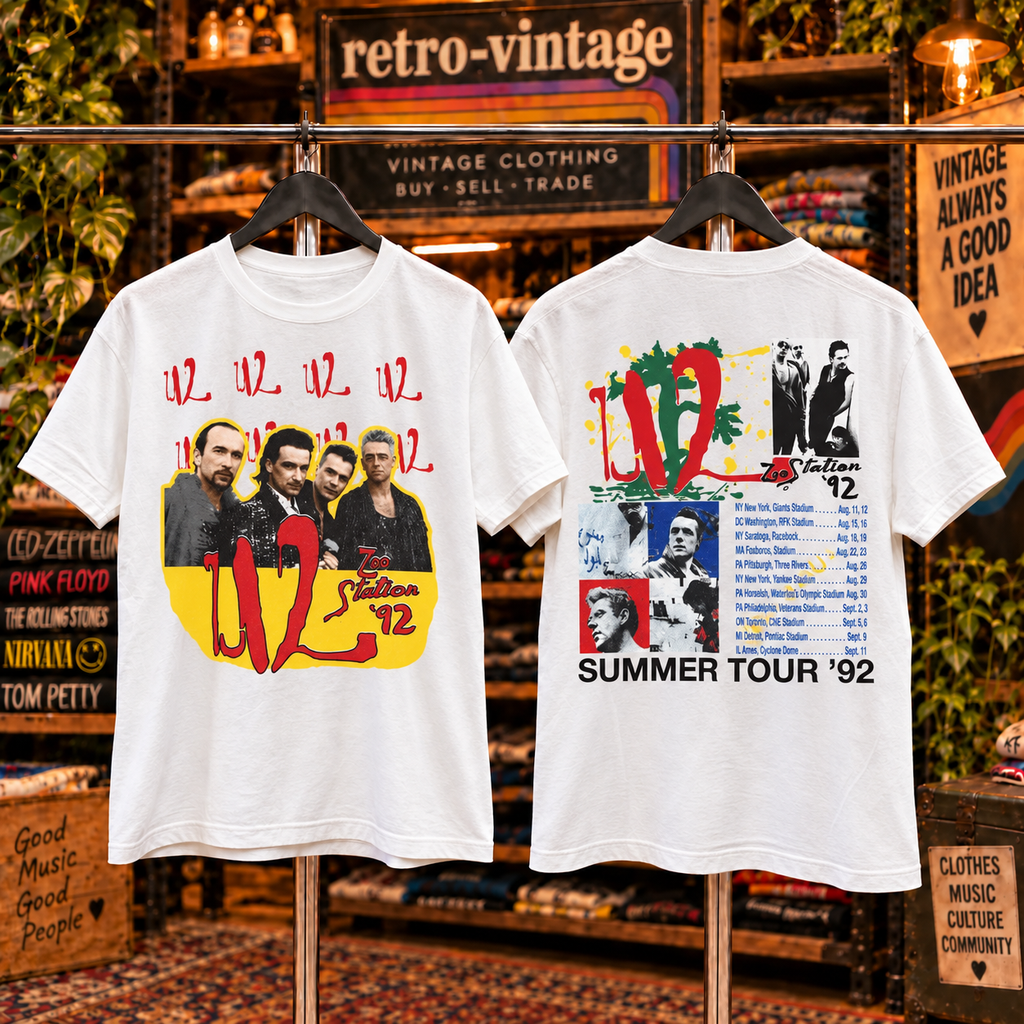 Vintage U2 Zoo TV Tour 1992 T-Shirt