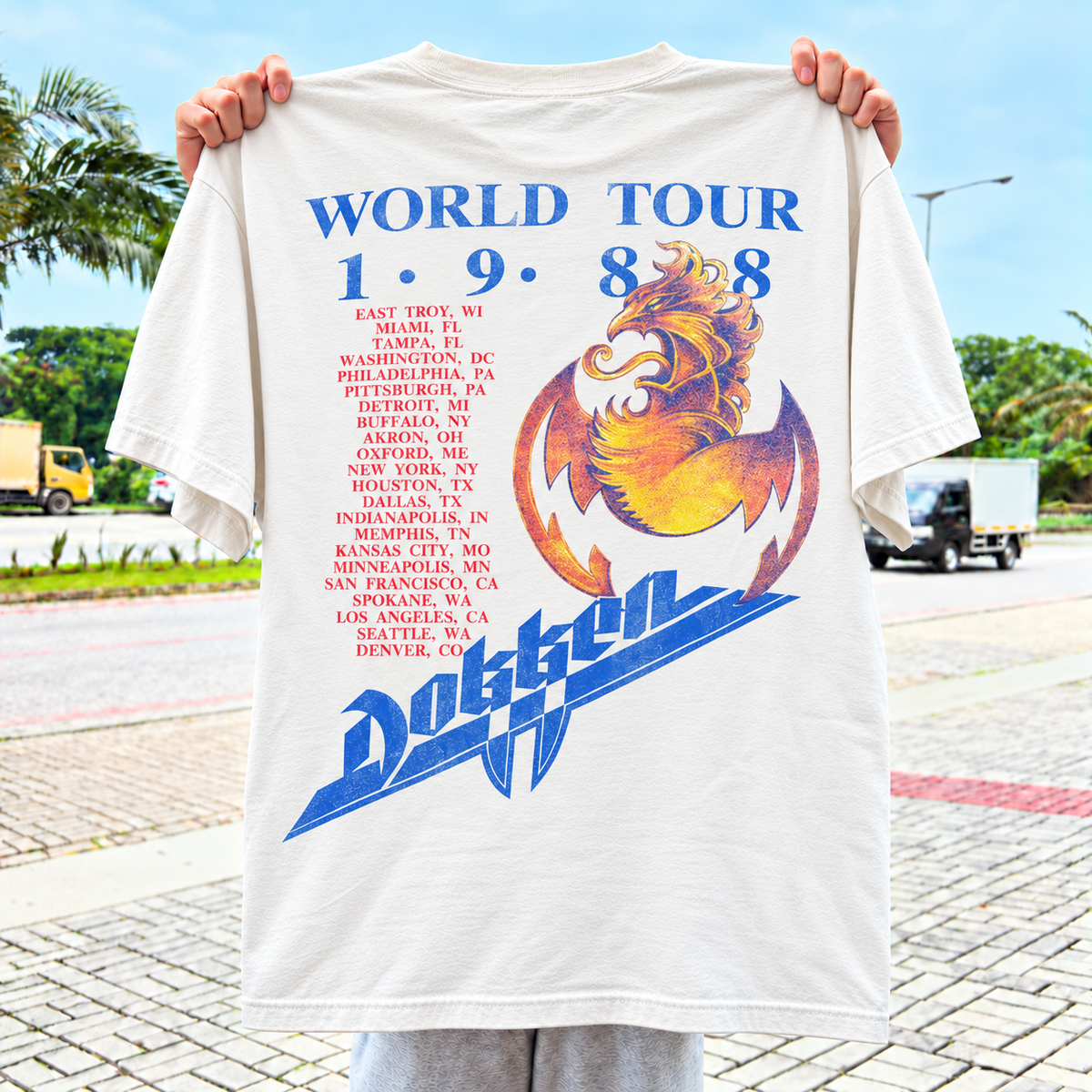 Style 04 World Tour 1988 — Mascot Edition T-shirt back view