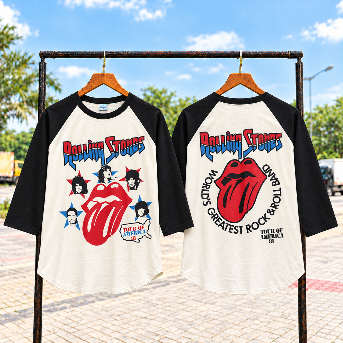 Rolling Stones Tour Raglan T shirt