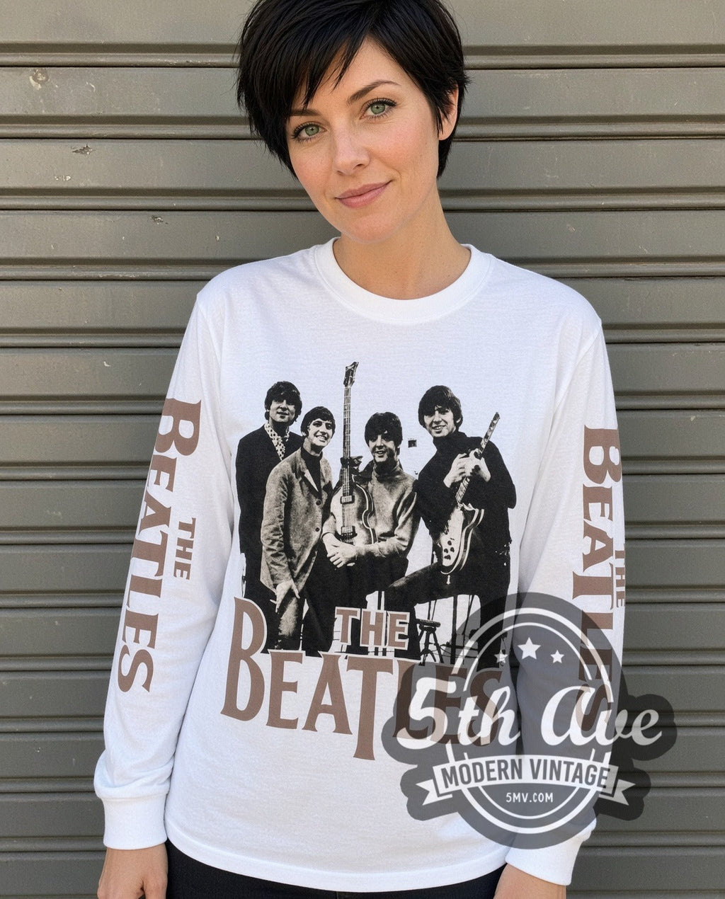 The Beatles – Band Photo – Vintage Band Long Sleeve T-Shirt