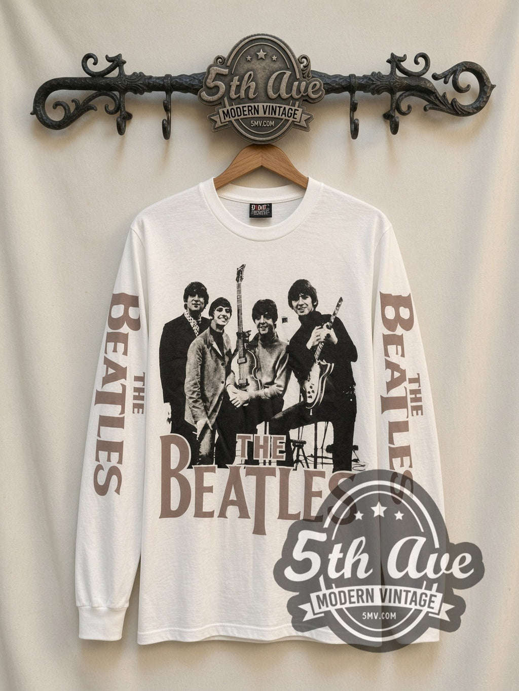 The Beatles – Band Photo – Vintage Band Long Sleeve T-Shirt