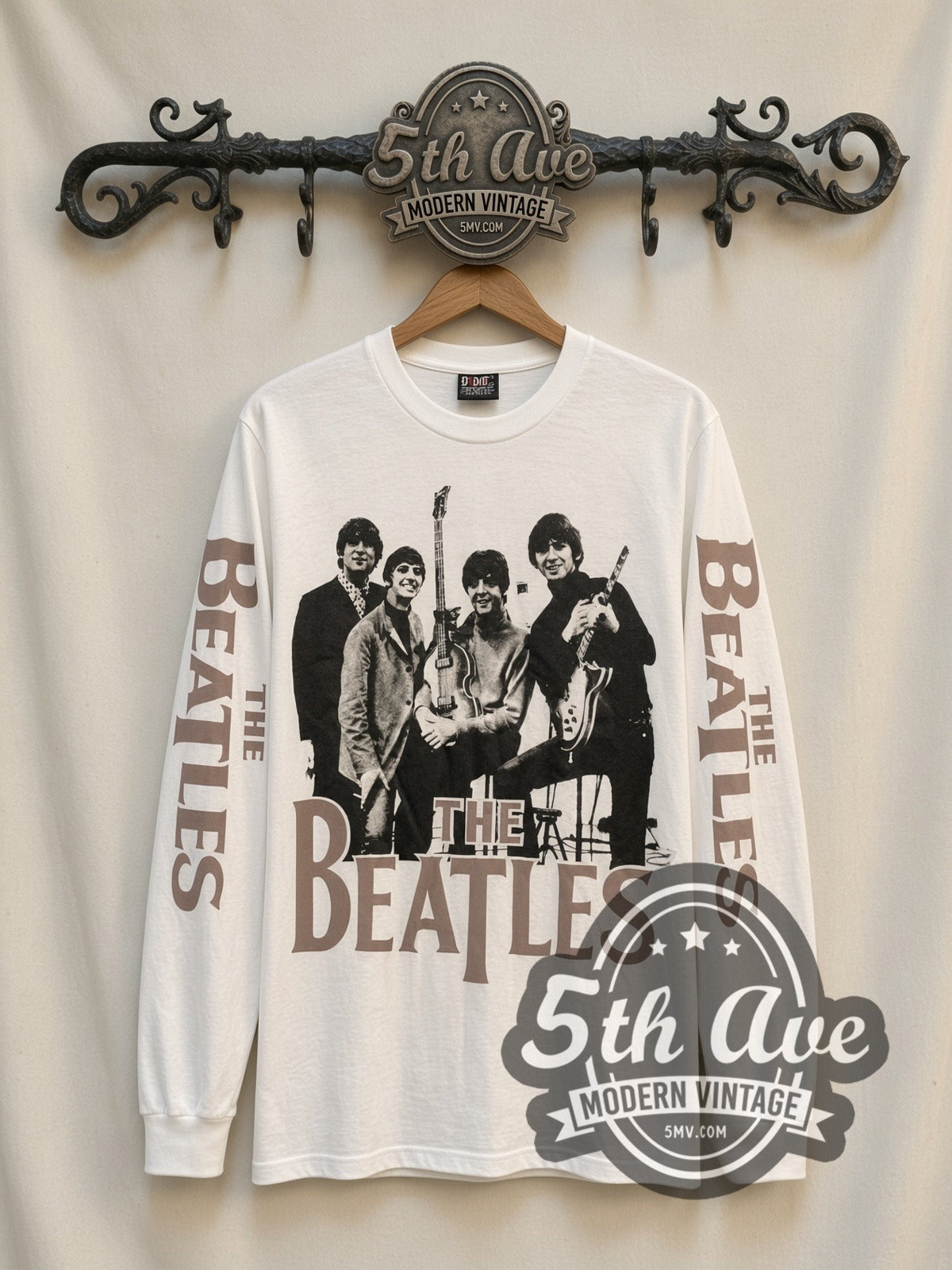 The Beatles – Band Photo – Vintage Band Long Sleeve T-Shirt