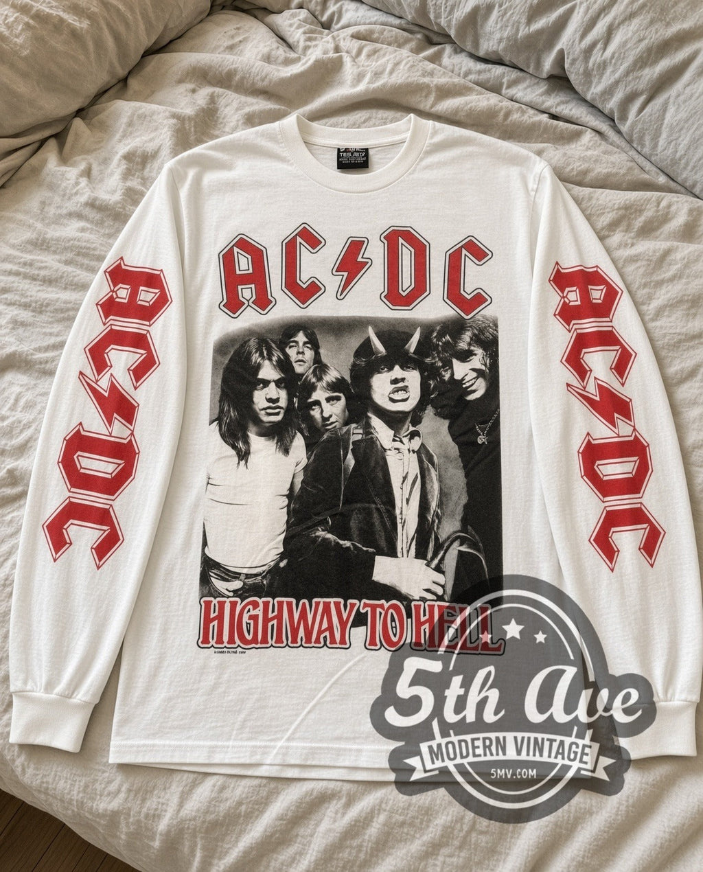 AC/DC – Highway to Hell – Vintage Band Long Sleeve T-Shirt