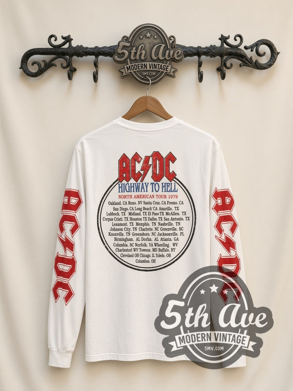 AC/DC – Highway to Hell – Vintage Band Long Sleeve T-Shirt