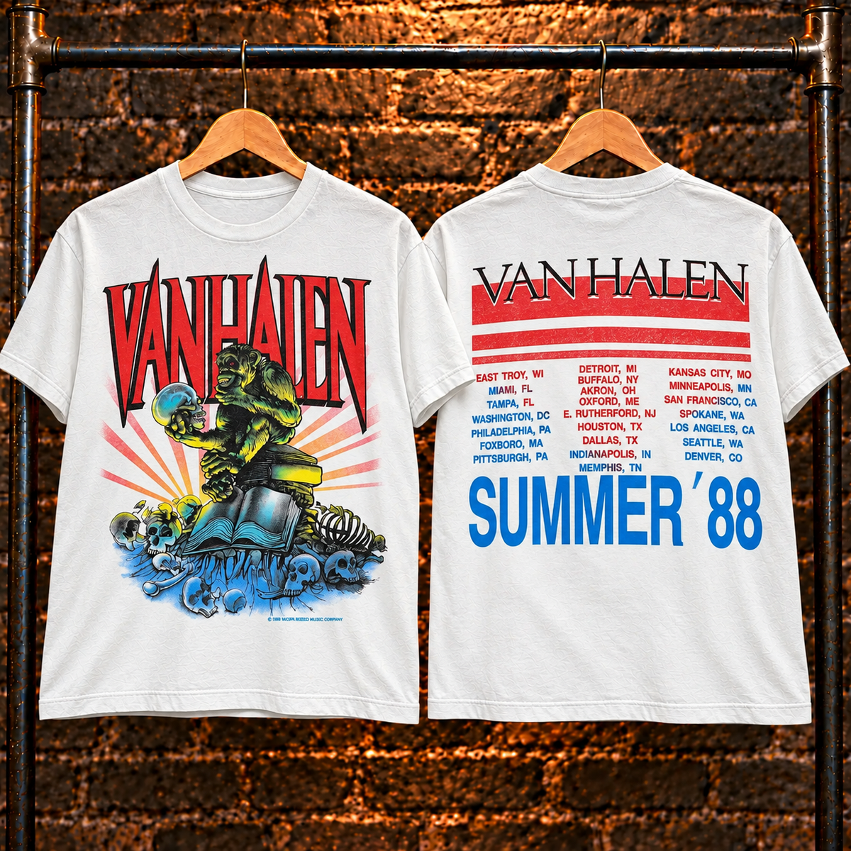Vintage Van Halen Band Tour T-Shirt