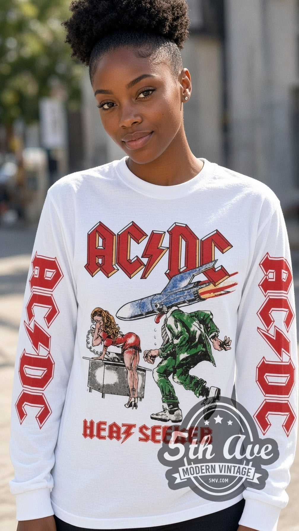 AC/DC – Heatseeker – Vintage Band Long Sleeve T-Shirt
