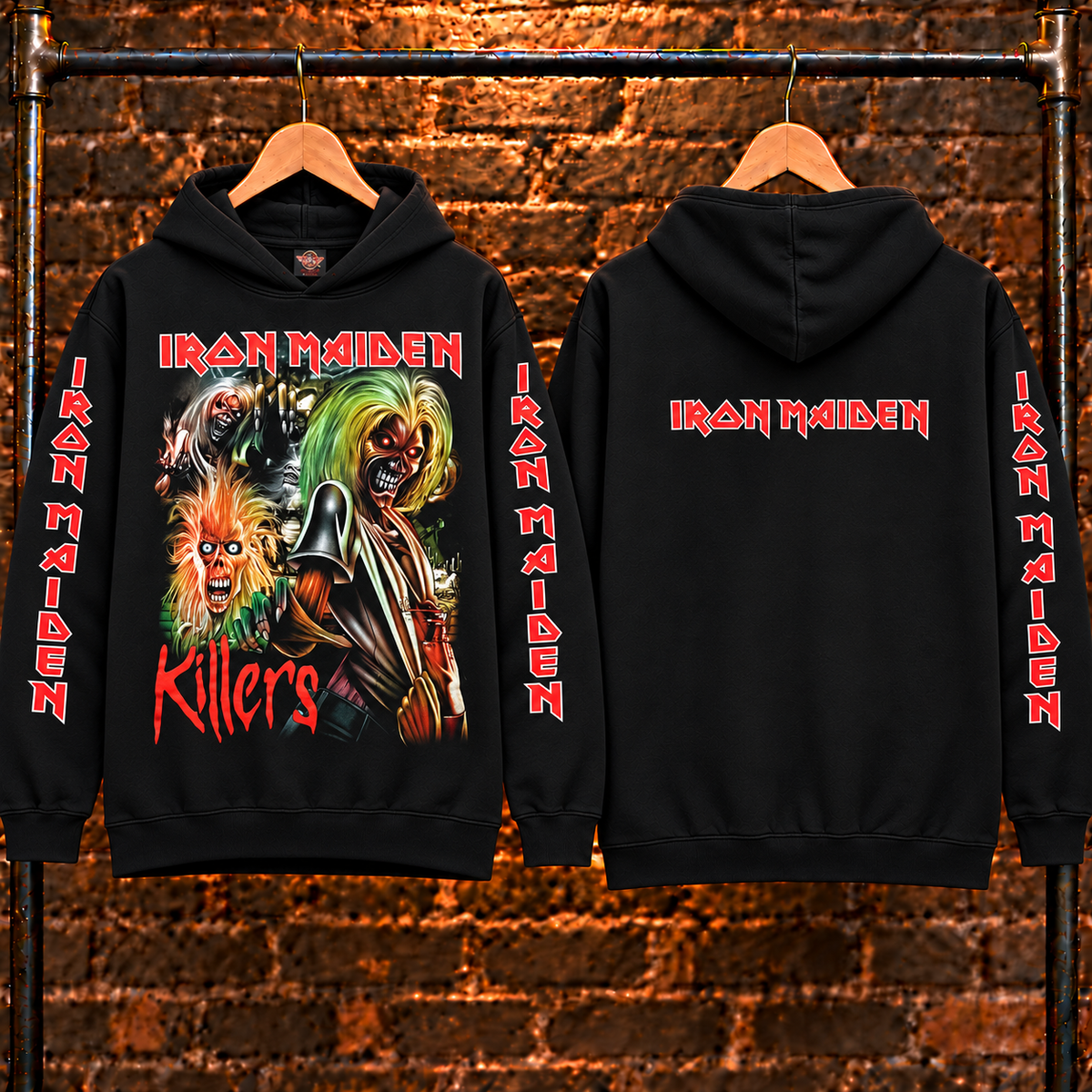 🔥 HOT PICK 🎸 Iron Maiden Hoodie ⚡ Rare Retro Rock Vibes