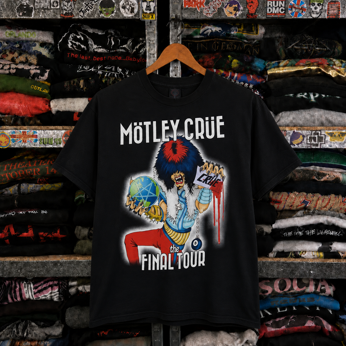 Mötley Crüe Vintage Rare T-Shirt,Nearly Sold Out Collectors Piece