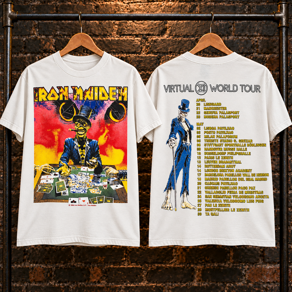 🔥 HOT PICK 🎸 Iron Maiden Tour Tee ⚡ Rare Retro Rock Vibes