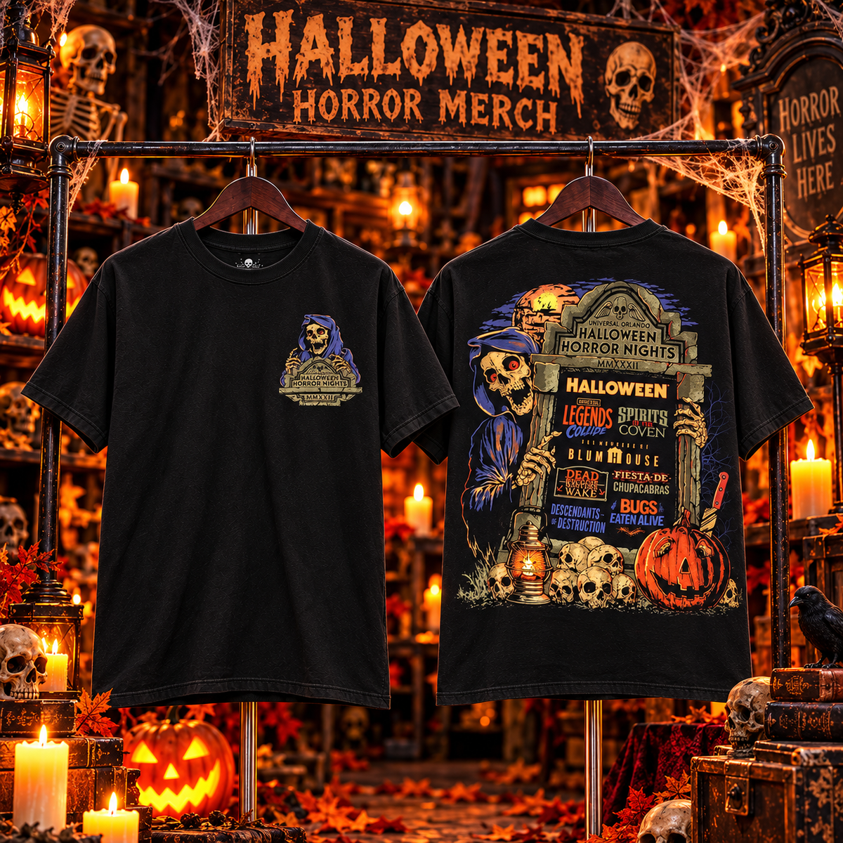 Halloween-themed T-shirt