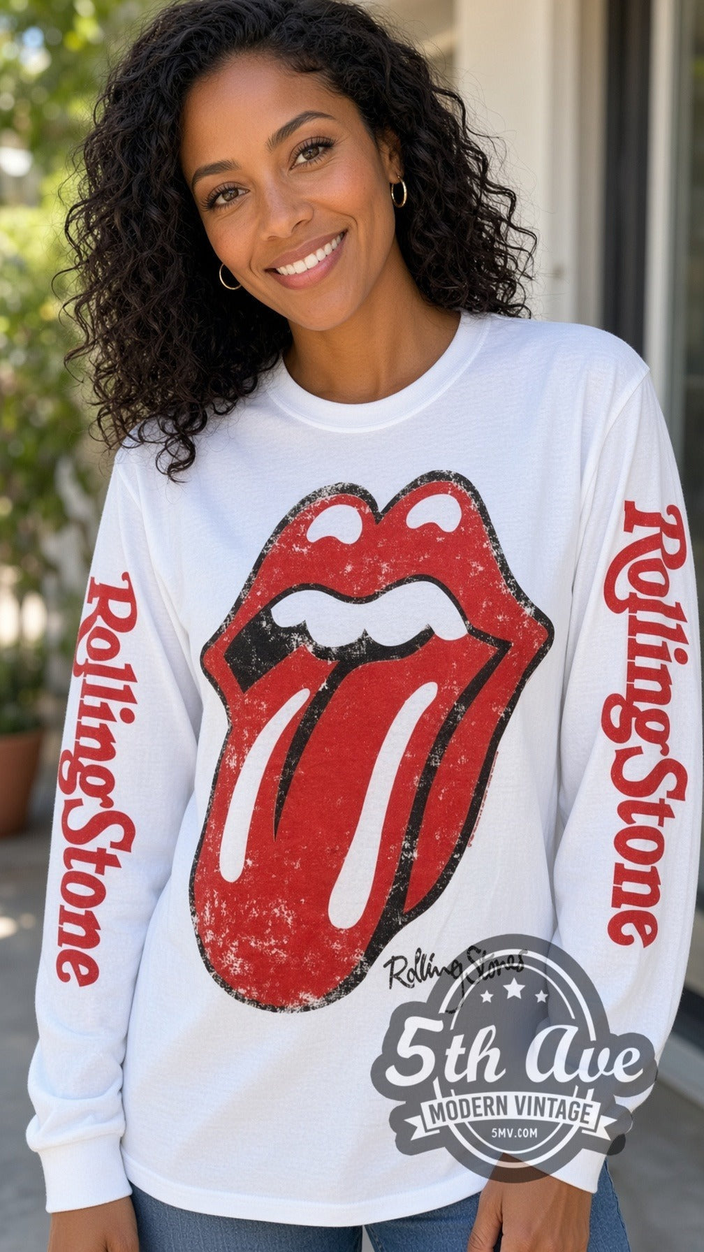 The Rolling Stones – Red Tongue – Vintage Band Long Sleeve T-Shirt