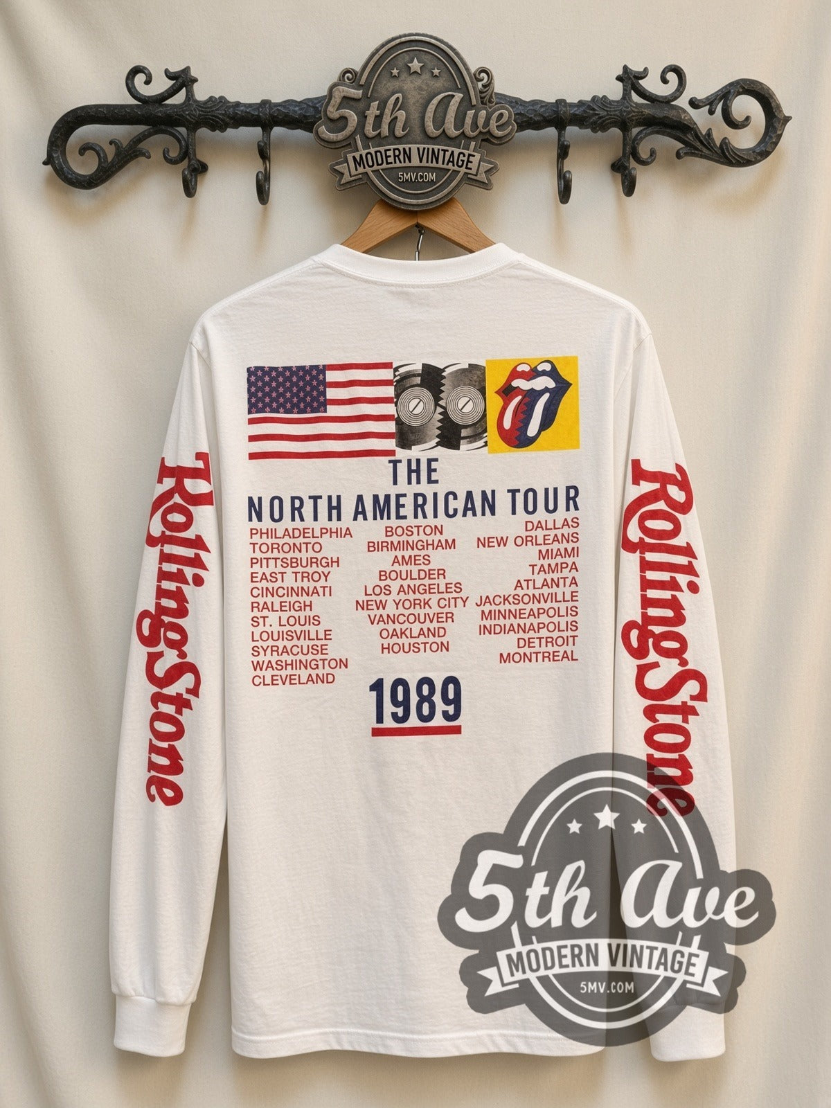 The Rolling Stones – Red Tongue – Vintage Band Long Sleeve T-Shirt