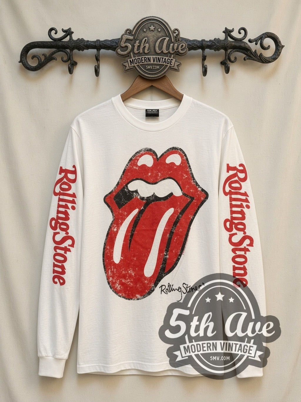 The Rolling Stones – Red Tongue – Vintage Band Long Sleeve T-Shirt