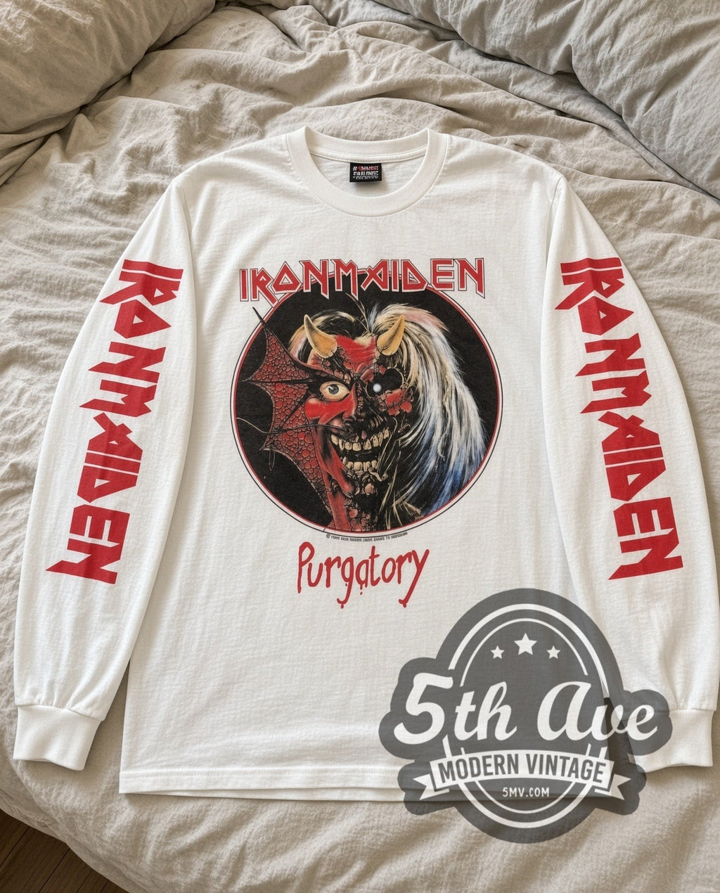 Iron Maiden – Purgatory – Vintage Band Long Sleeve T-Shirt