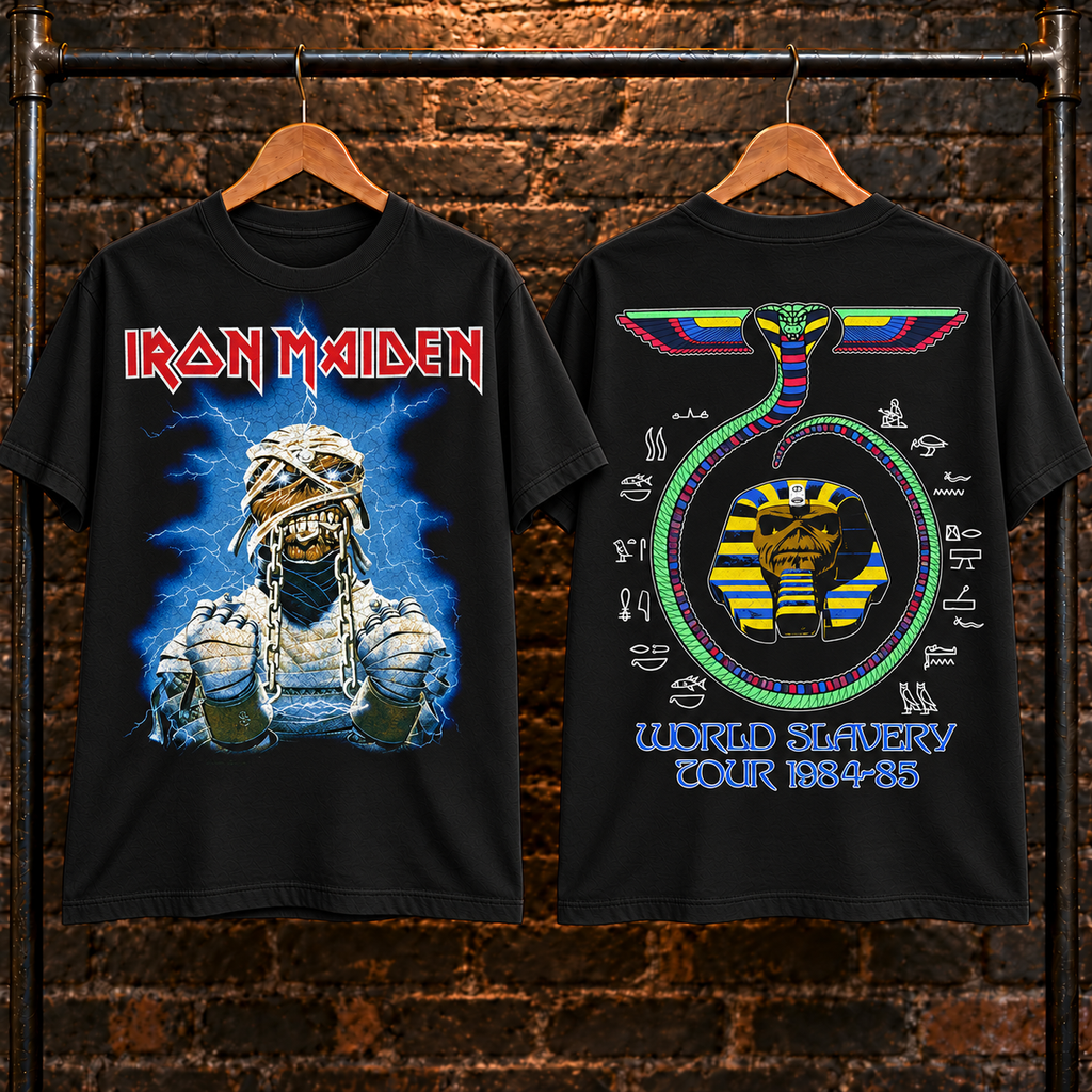 🔥 HOT PICK 🎸 Iron Maiden Tour Tee ⚡ Rare Retro Rock Vibes
