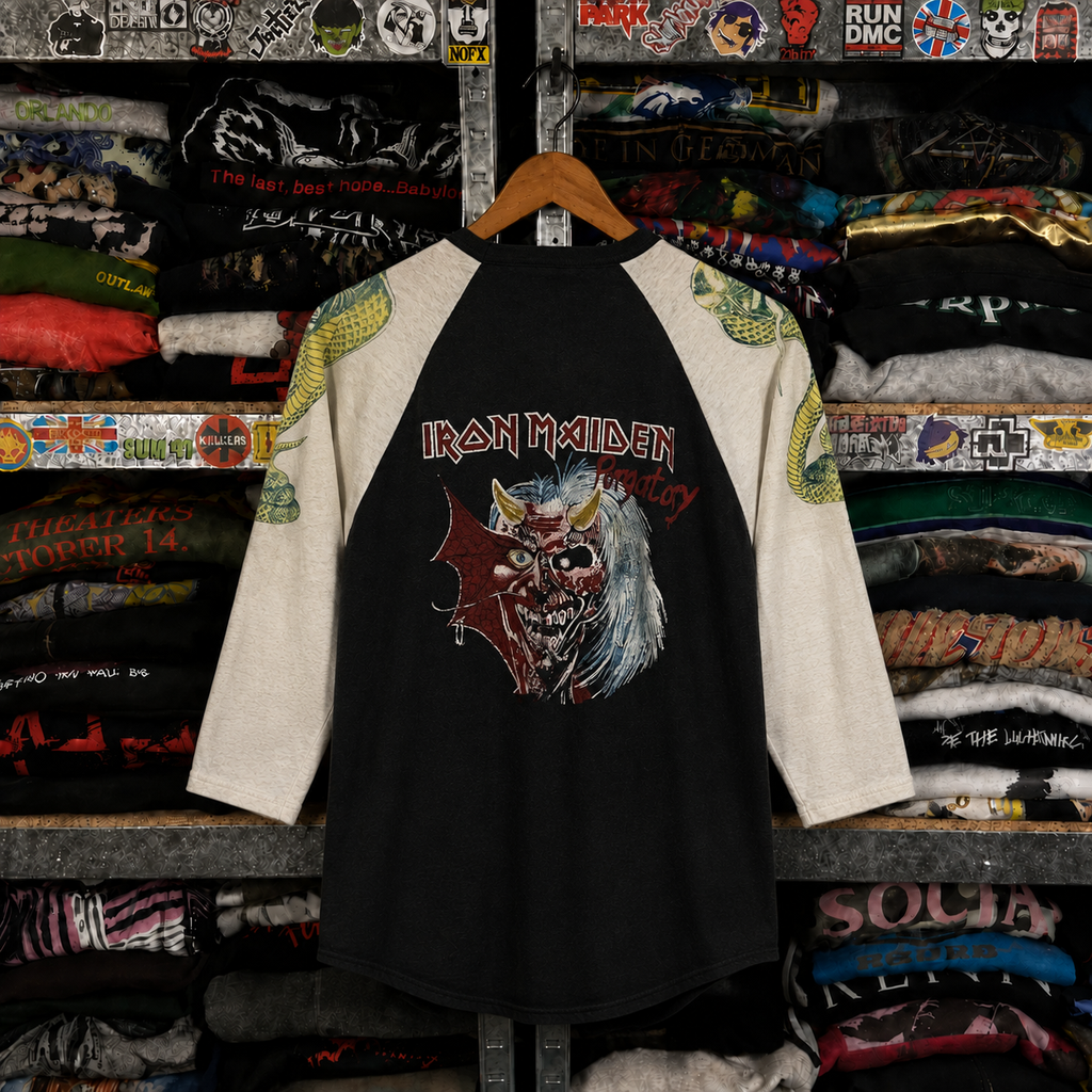 Vintage Iron Maiden Raglan T-Shirt