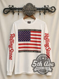 The Rolling Stones – Steel Wheels Flag – Vintage Band Long Sleeve T-Shirt