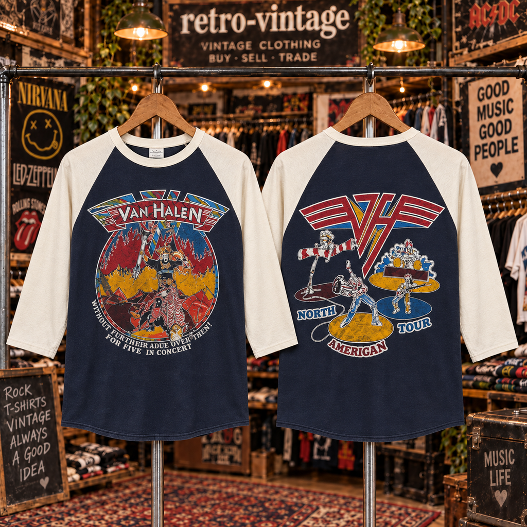 Vintage Van Halen Raglan T-Shirt